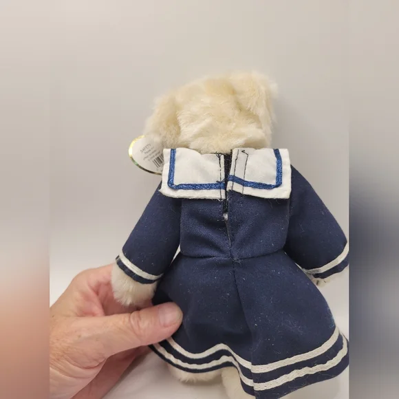 Ty Beanie Baby "Breezy" Blue and Cream Sailor Plush Toy 1993 Excellent Condition - Picture 5 of 6